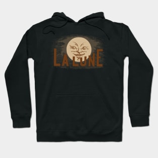 Moon Face with the French phrase, "La Lune" Hoodie